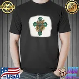 Awesome Western Cross Leopard Bleached Shirt