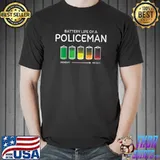Battery Life of a Policeman Friends Police Officer Buddy T-shirt