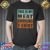 BBQ Smoker Themed Retro - Vintage My Meat Smoking T-shirt