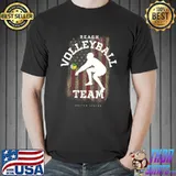 Beach Volleyball United States Flag Love Volleyball Player T-shirt