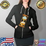 Beer Clock T-Shirt Full Zip Hooded