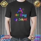 Best A Plus 100 Days Of School Student Teacher Complete 100 Days Premium T-Shirt Unisex