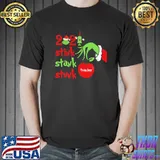 Best Grinch Apple Teacher Stink Stunk Stank 2021 Christmas Shirt