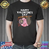 Best Happy Valentines Day Sloth Hearts Cute Lazy Animal Lover T-shirt