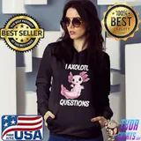 Best I Axolotl Questions Cute kawaii Axolotl kids boys men women T-Shirt