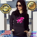 Best In October We Wear Pink TRex Dinosaur Toddler Kids T Shirt