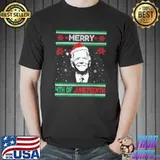 Best Merry 4th Of Juneteenth Biden Ugly Christmas Sweater Shirt