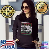 Best Most Likely To Get Sassy With Santa Funny Matching Christmas T-Shirt
