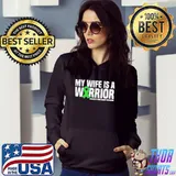 Best My wife is a warrior traumatic brain injury awareness shirt