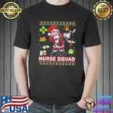 Best Nurse Squad Crew Team Santa Stethoscope Ugly Sweater Merry T Shirt