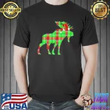 Best Plaid moose santa hat christmas pajama Unisex