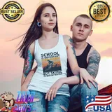Best School Is Important But Skiing Is Importanter Quote Unisex T-Shirt Tank Top
