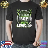 Birthday Boy Time to Level Up Video PC Gaming Birthday T-Shirt Unisex