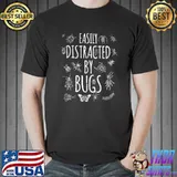 Bug easily distracted by bugs Funny Insects Science kids men T-Shirt