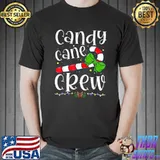 Candy Cane Crew Funny Christmas Candy Lover Xmas T-Shirt