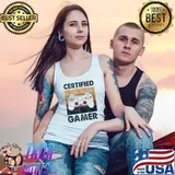 Certified Gamer Retro Funny Video Games Gaming Gifts T-Shirt Tank Top
