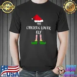 Chicken Lover Elf Christmas Pajama Matching Family T- Unisex
