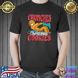 Christmas Gingerbread Man Funny Quotes Workout T-shirt
