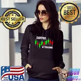 Coffee & Trading PIPs Forex CFD Day Trader T-Shirt