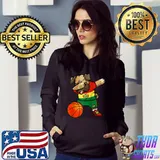 Dabbing Pug Bolivia Basketball Fans Jersey Bolivian Sport T-Shirt