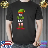 Dad Elf Matching Family Group Christmas Party Pajama T Shirt