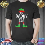 Daddy Elf Matching Group Xmas Funny Family Christmas T Shirt