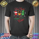 Dear Santa Just Bring Wine Funny Christmas Spirits Wine Xmas T-Shirt