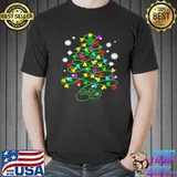 Disney mickey mouse head christmas tree shirt