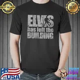 Elvis Has Left the Building – Men’s Distressed Rockabilly shirt