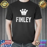 Finley the King Crown & Name Design for Men Called Finley T-Shirt Unisex