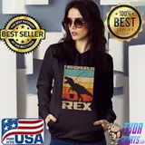 Fishsaurus Bass Fishing T Rex Dinosaur Gift For Kids Boys T-Shirt