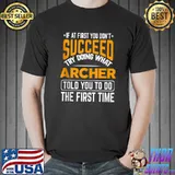Funny Archer personalized gift name joke funny custom T-shirt
