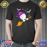 Funny Broom Halloween Golf Witch Shirt