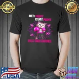 Funny Cat Boxing Her Fight Is My Fight Breast Cancer Awareness Shirt