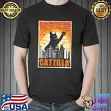 Funny Catzilla Poster Shirt Unisex