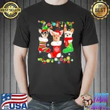 Funny Chihuahua Christmas Lights Sock Shirt