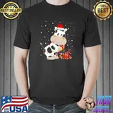 Funny Cow Christmas Lights Matching Family Group T-shirt