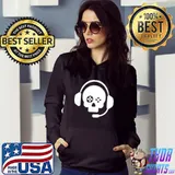 Funny Gamer Skull Headset Shirt