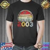 Funny One Of A Kind Limited Edition Awesome Since January 2003 T Shirt Unisex