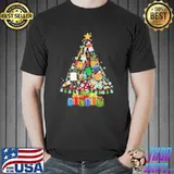 Funny Paint Art Christmas Tree Shirt