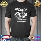 Funny Picnic don't panic camping Unisex