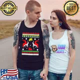 Funny Reindeer humping fuck funny ugly christmas Tank Top