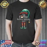 Funny The Coffee Before Talking Elf Matching Family Christmas T-Shirt