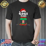 Gigi Claus Elf Tee Matching Christmas Family T-shirt