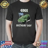 Gigi of the Birthday Boy Dinosaur Monster Truck Birthday T-Shirt