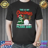 Golf This is My christmas pajama shirt mens womens T Shirt