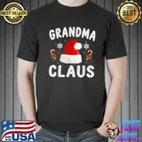 Grandma Claus Shirt Christmas Pajama Family Matching Xmas T Shirt