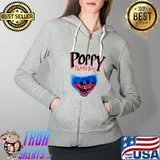 Huggy Wuggy Costume for Poppy Playtime Fun for Boys Girls T-Shirt Full Zip Hooded