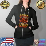 I Dance Where The Devil Walks Firefighter T-Shirt Full Zip Hooded