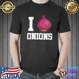 I Love Onions Onion Vegetable Chef Cooking Kitchen T-shirt